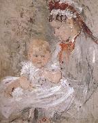 Berthe Morisot Juliy and biddy painting
